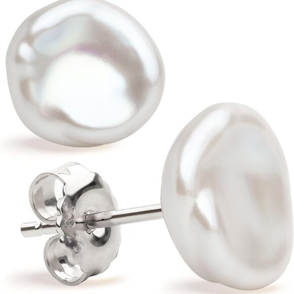 Jewelry - Freshwater Pearl Earrings Sterling Silver 7-16mm Stud Jewelry Gift